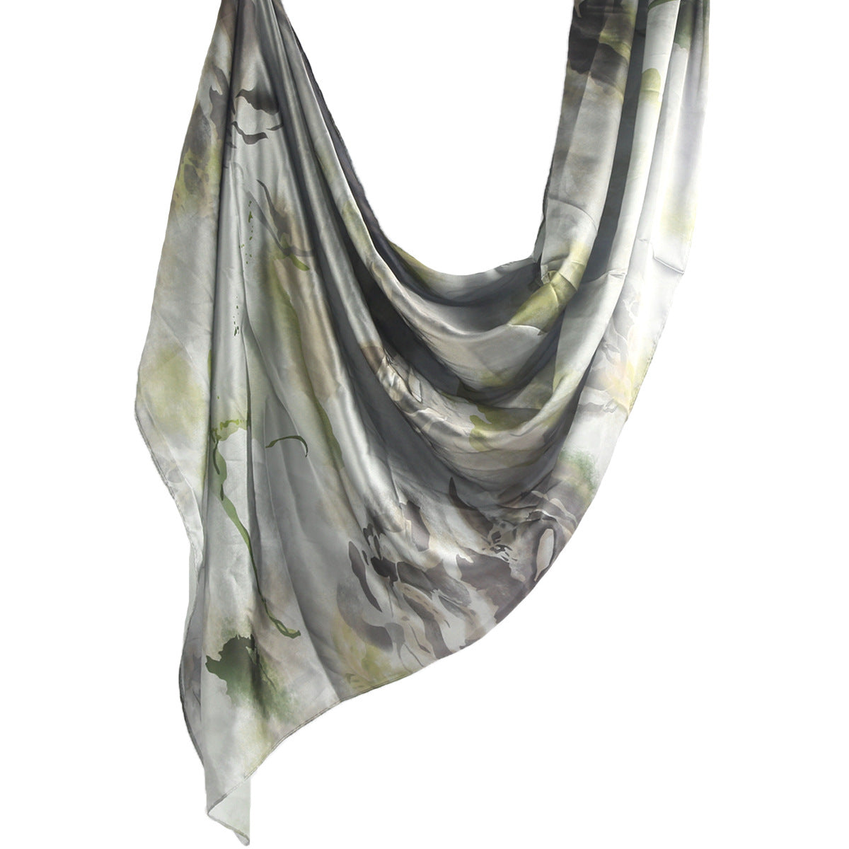 Silk Marble Print Hijab Scarf(MH209)
