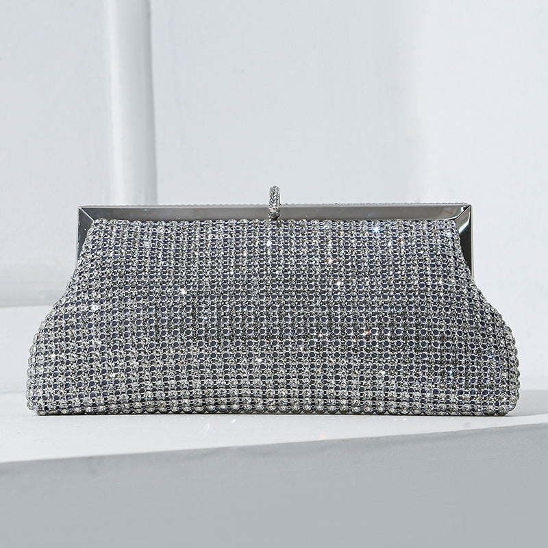 Handmade Rhinestone Crystal Evening Clutch Bag – Luxury Sparkling Party Handbag (MAC487)