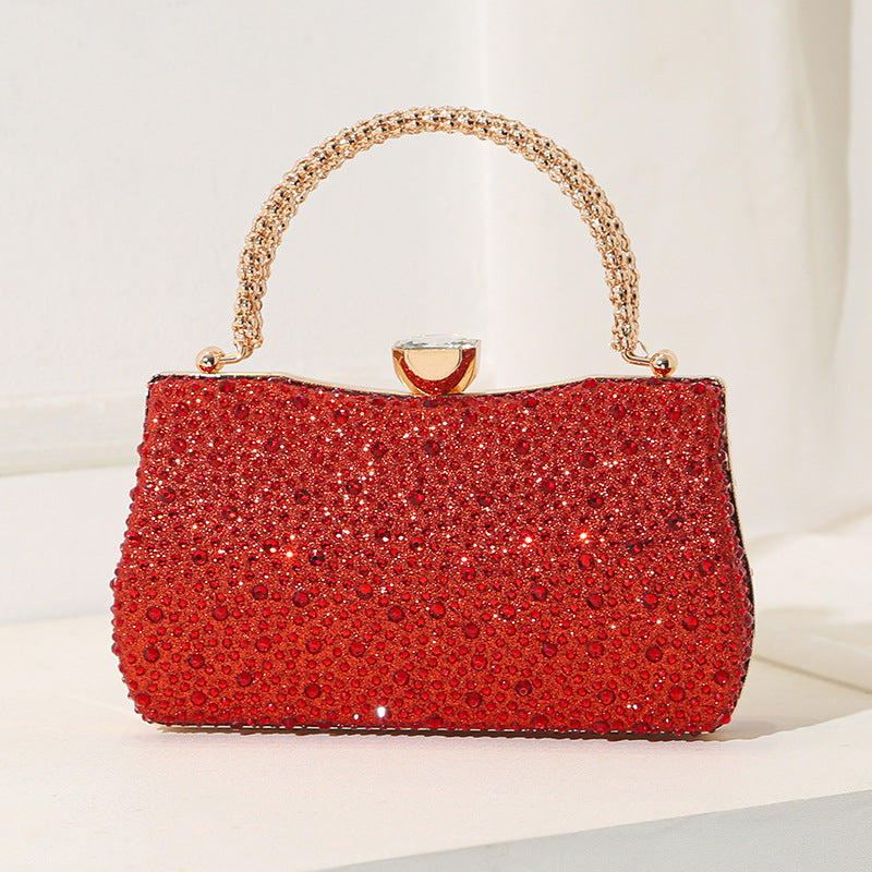 Luxurious Full Rhinestone Evening Clutch Bag - Elegant Sparkling Party Handbag & Shoulder Crossbody for Women(MAC489)