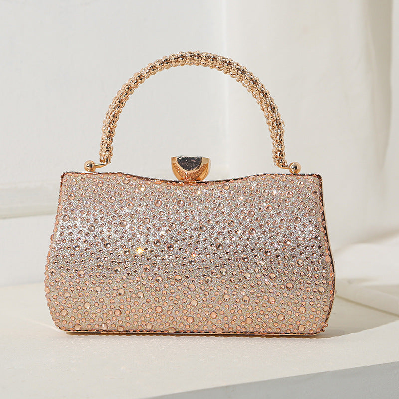 Luxurious Full Rhinestone Evening Clutch Bag - Elegant Sparkling Party Handbag & Shoulder Crossbody for Women(MAC489)