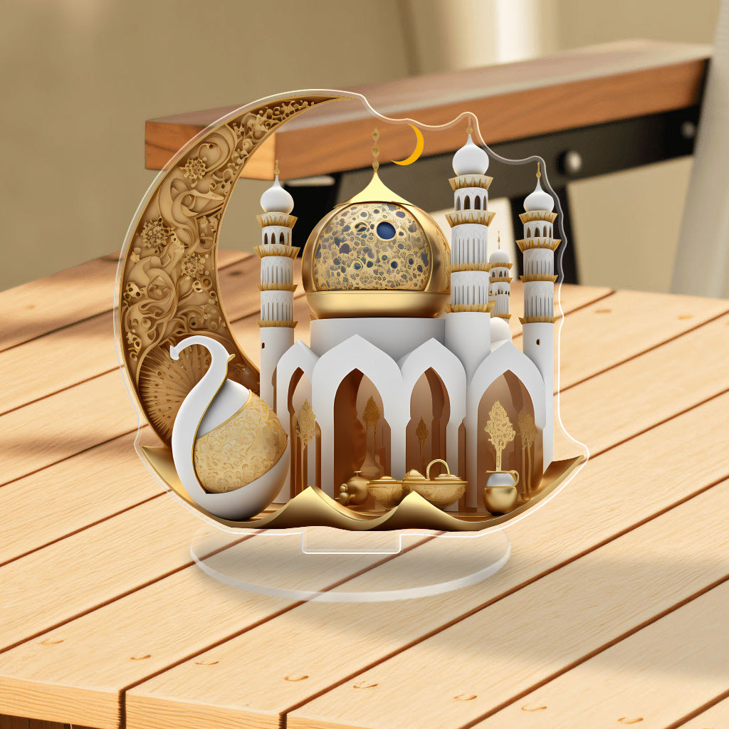 Islamic Style Mosque Acrylic Tabletop Decor (MAC386)