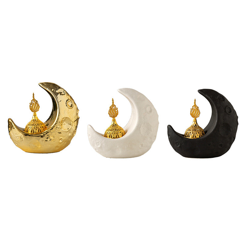 Crescent Ceramic Desktop Incense Burner (MAC400)