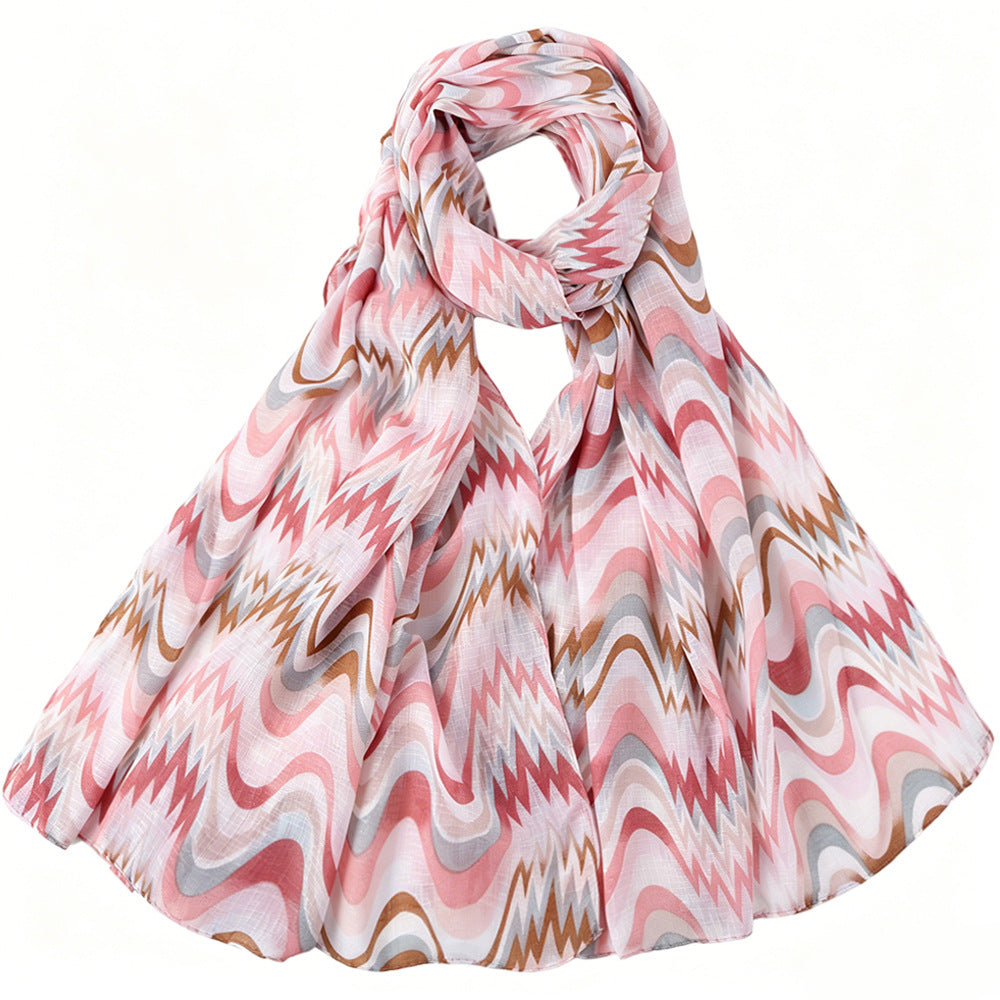 Gradient Wave Print Hijab(MH261)