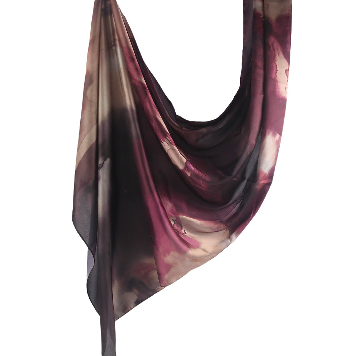 Silk Marble Print Hijab Scarf(MH209)