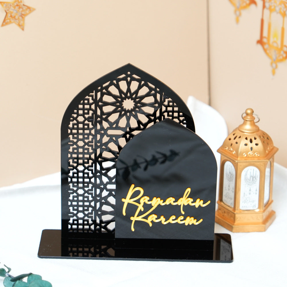 Islamic Hollow Pattern Acrylic Tabletop Decor (MAC404)