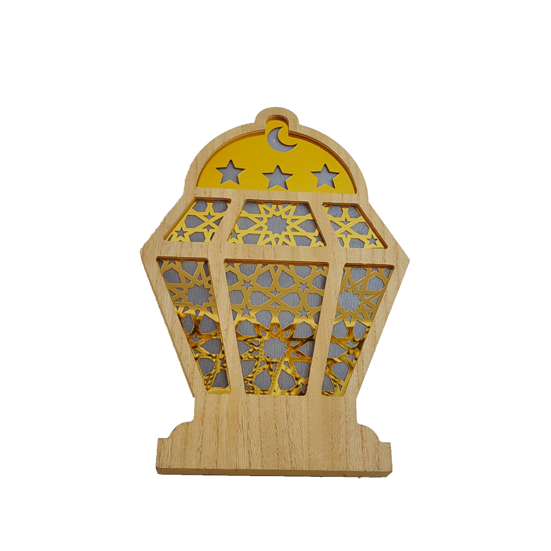 Eid Wooden LED Decorative Desktop Ornaments (MAC395)