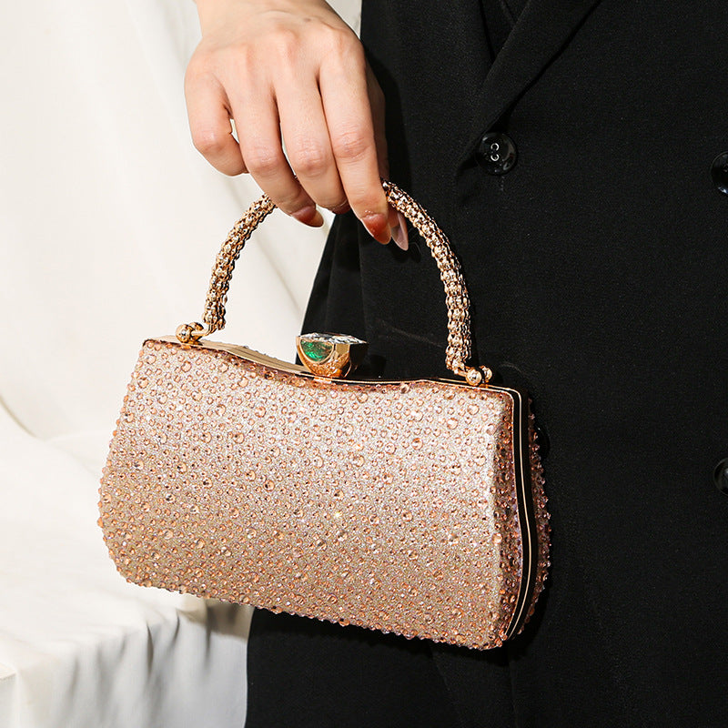 Luxurious Full Rhinestone Evening Clutch Bag - Elegant Sparkling Party Handbag & Shoulder Crossbody for Women(MAC489)