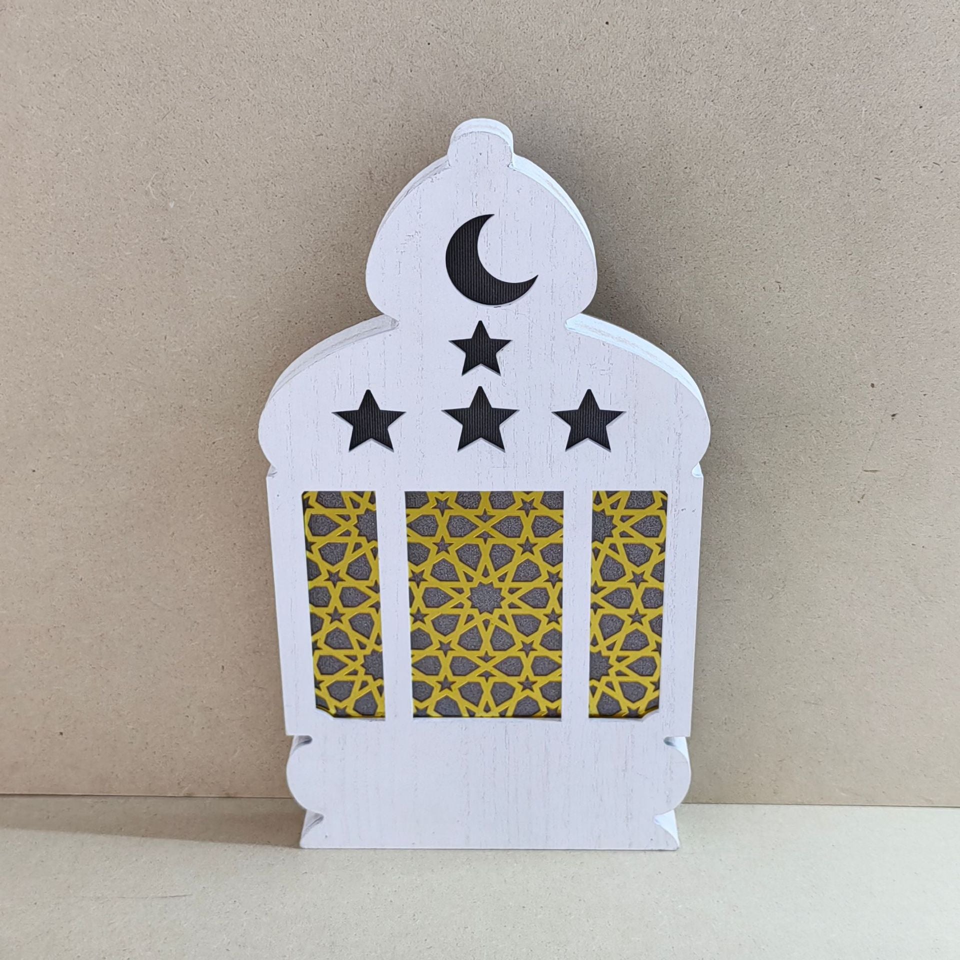 Eid Wooden LED Decorative Desktop Ornaments (MAC395)