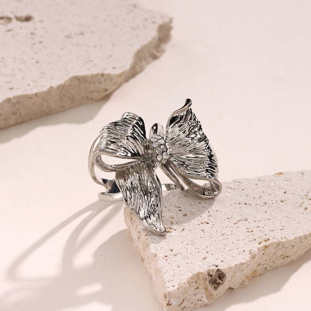 Versatile Accent Embroidered Bow Hijab Ring (MAC340)