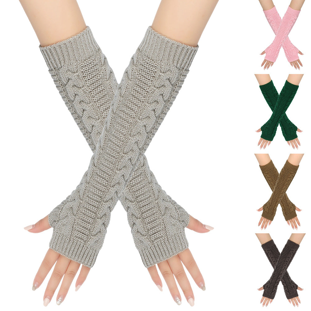 Cozy Warm Cable-Knit Arm Sleeve Covers (MAC310)