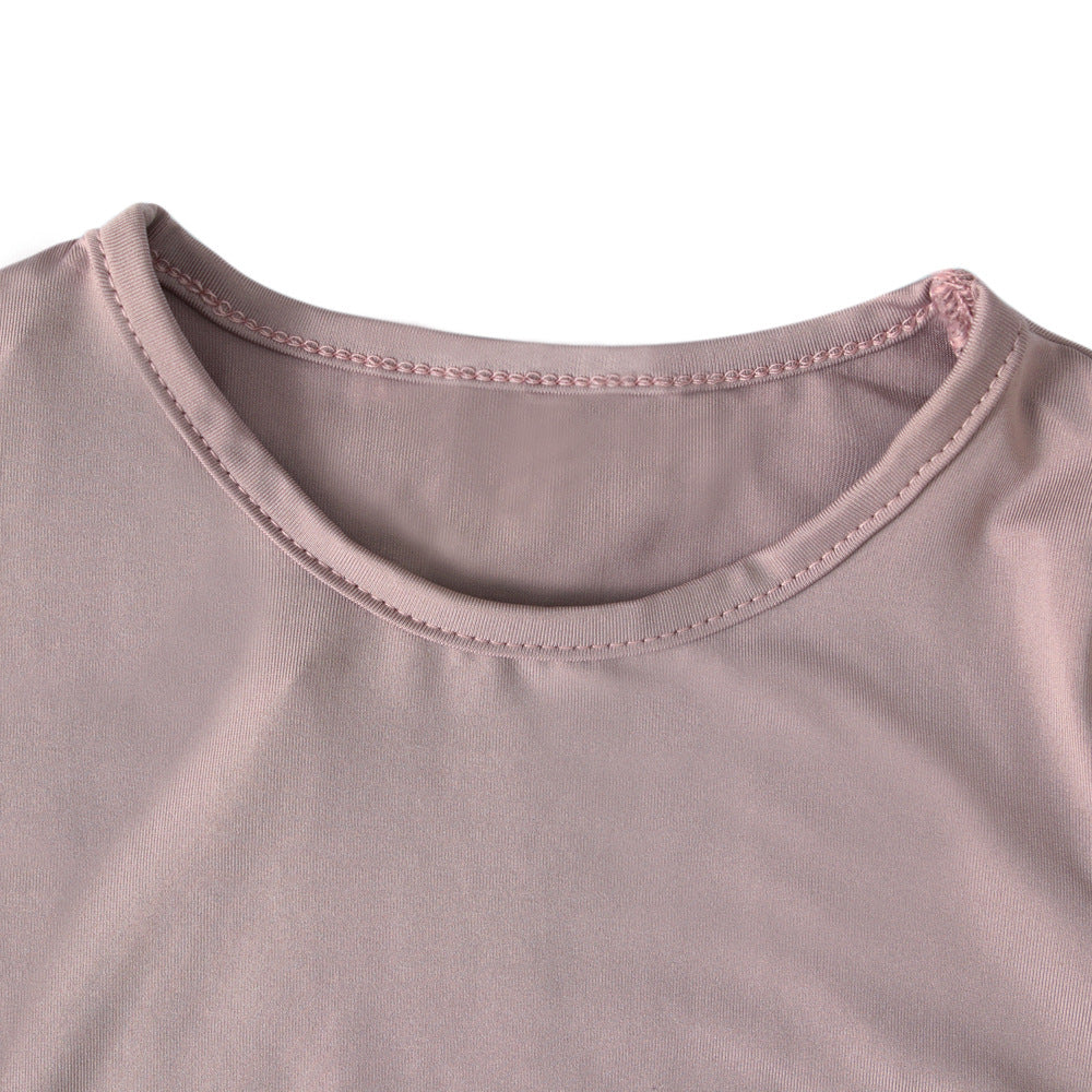 Girls Dress & Bow Hijab Set with Ruffle Trim(MKG026)