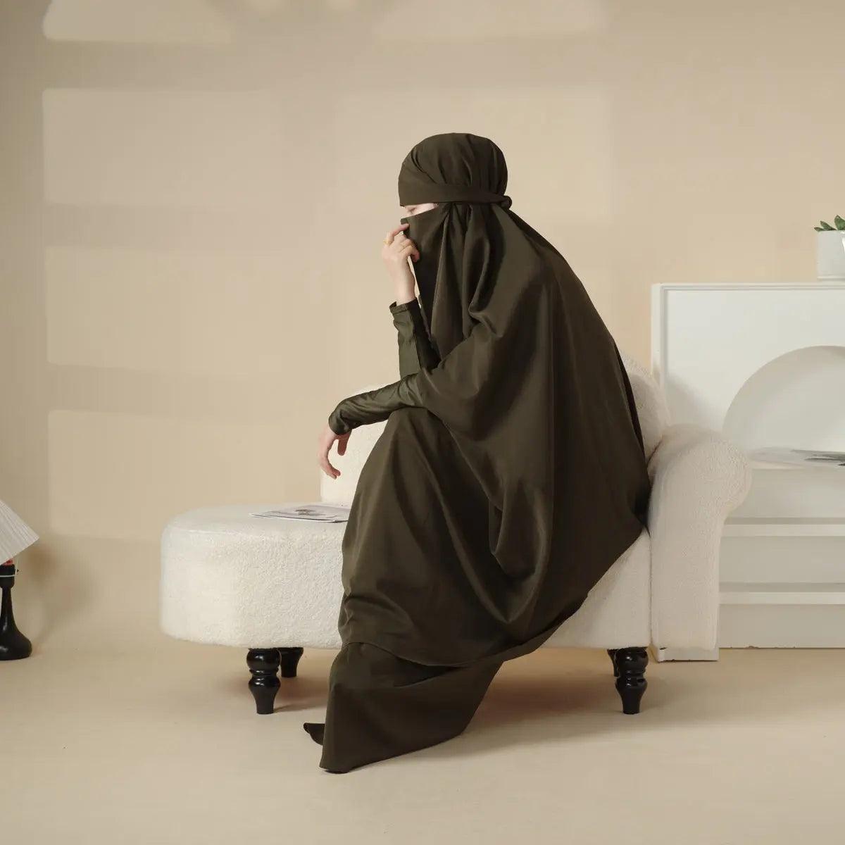 MJ003 Nida 2-Piece Set Jilbab with Modal Cuff Mariam's Collection