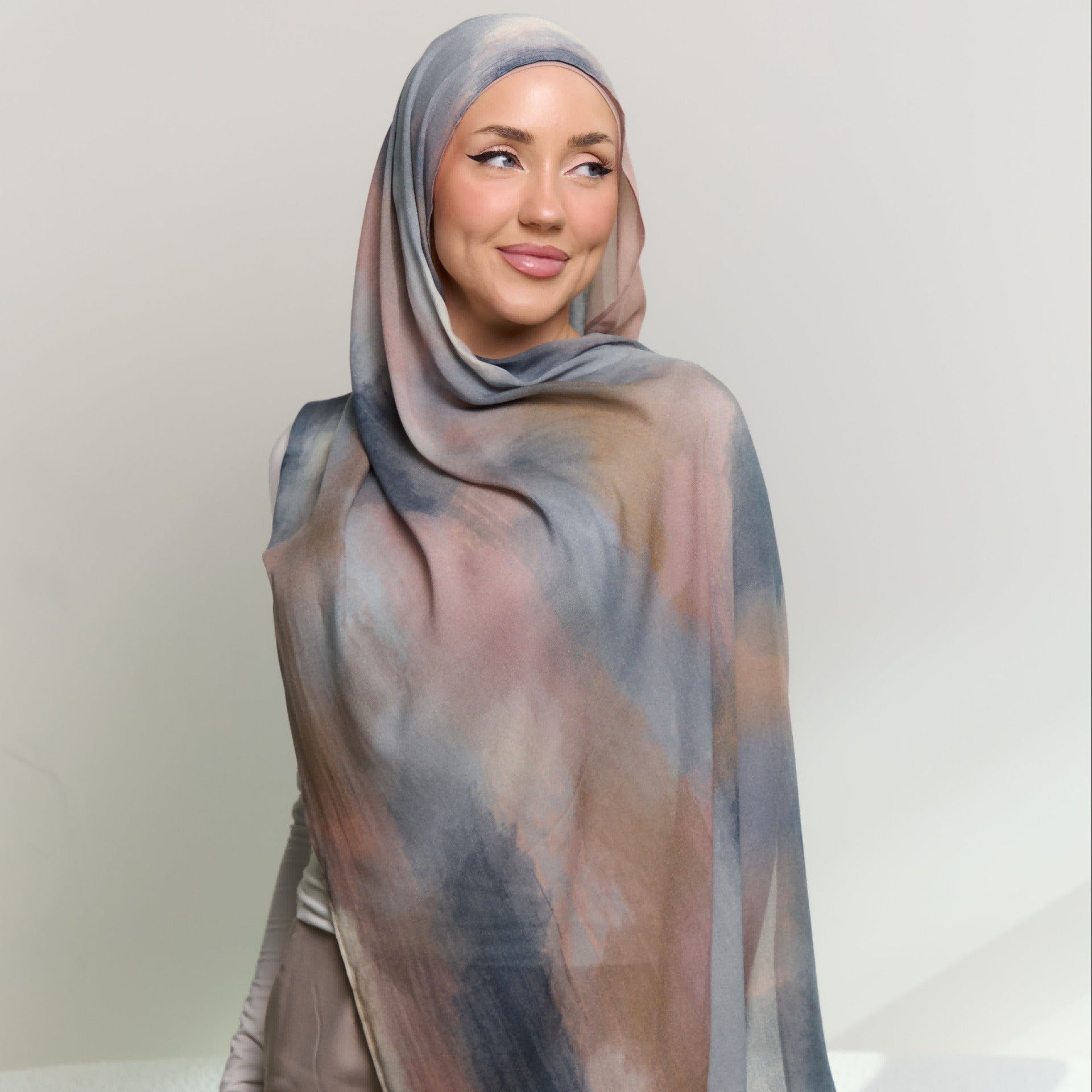 Printed Cotton Hijab Scarf | Soft Breathable Long Headscarf(MH201)