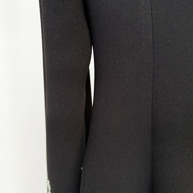 Crystal Embellished Blazer Evening Gown(MS300)