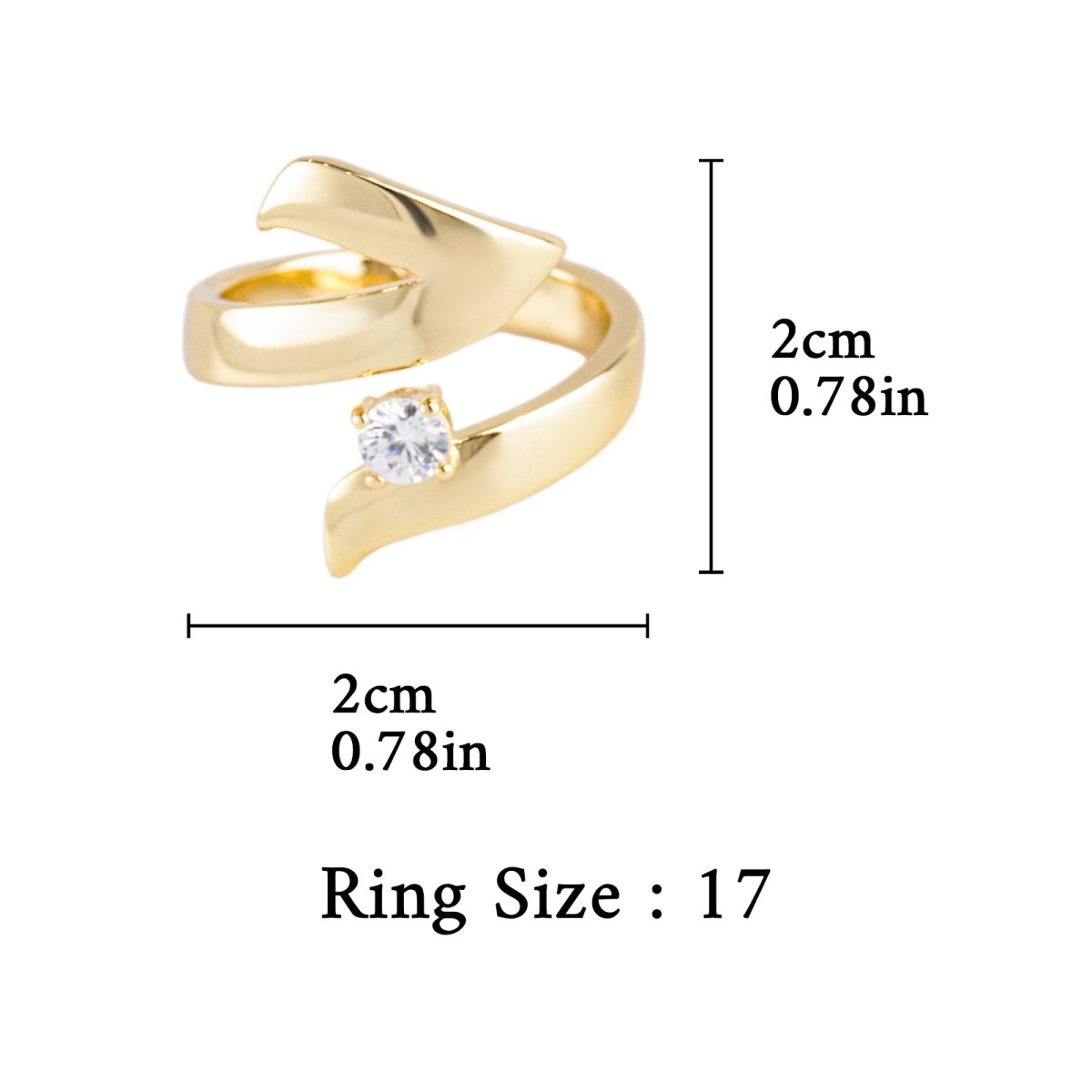 Artisan Asymmetric Diamond Ring Edgy Glamour for Standout Moments (MAC282) - Mariam's Collection