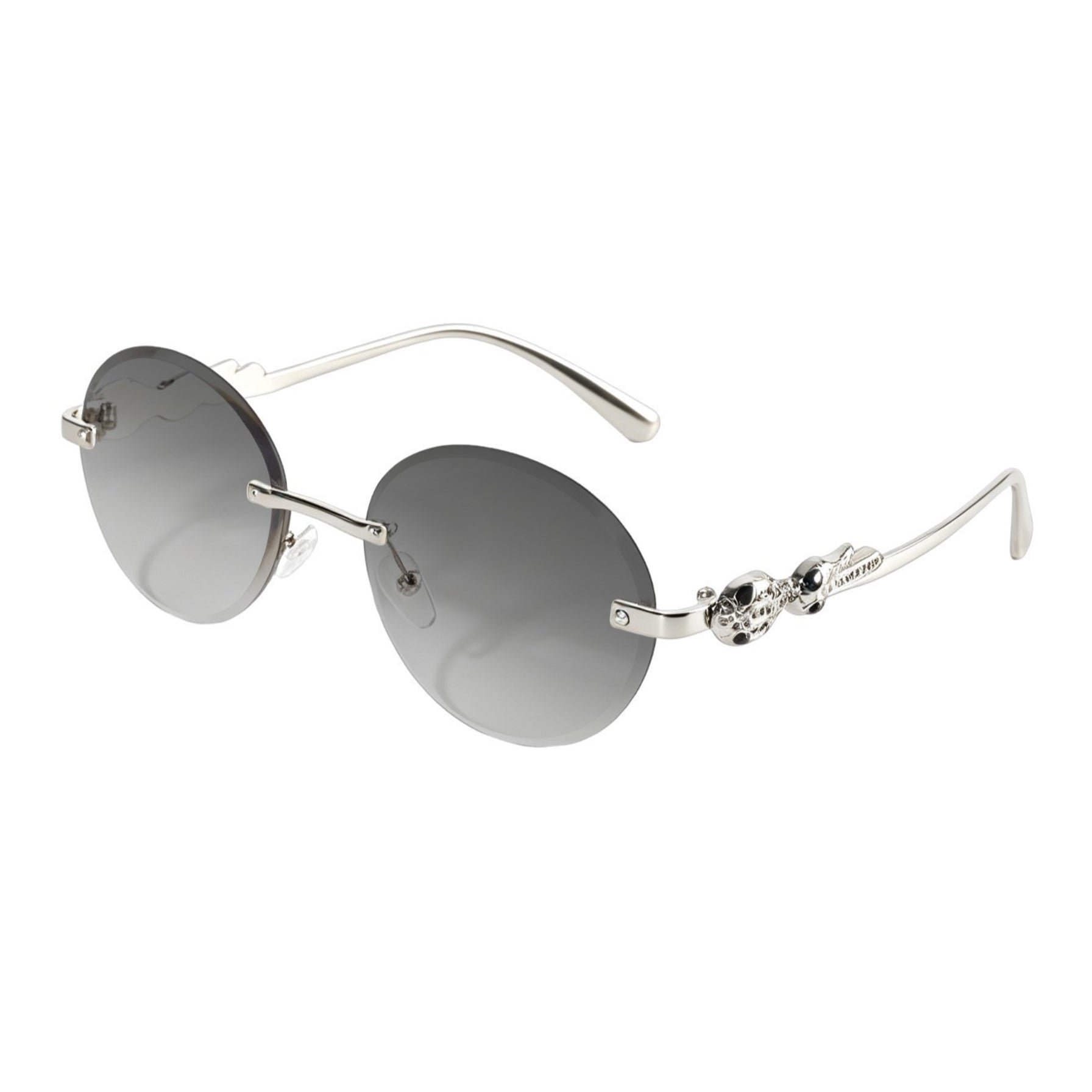 Vintage Oval Rimless Sun Glasses(MAC446)