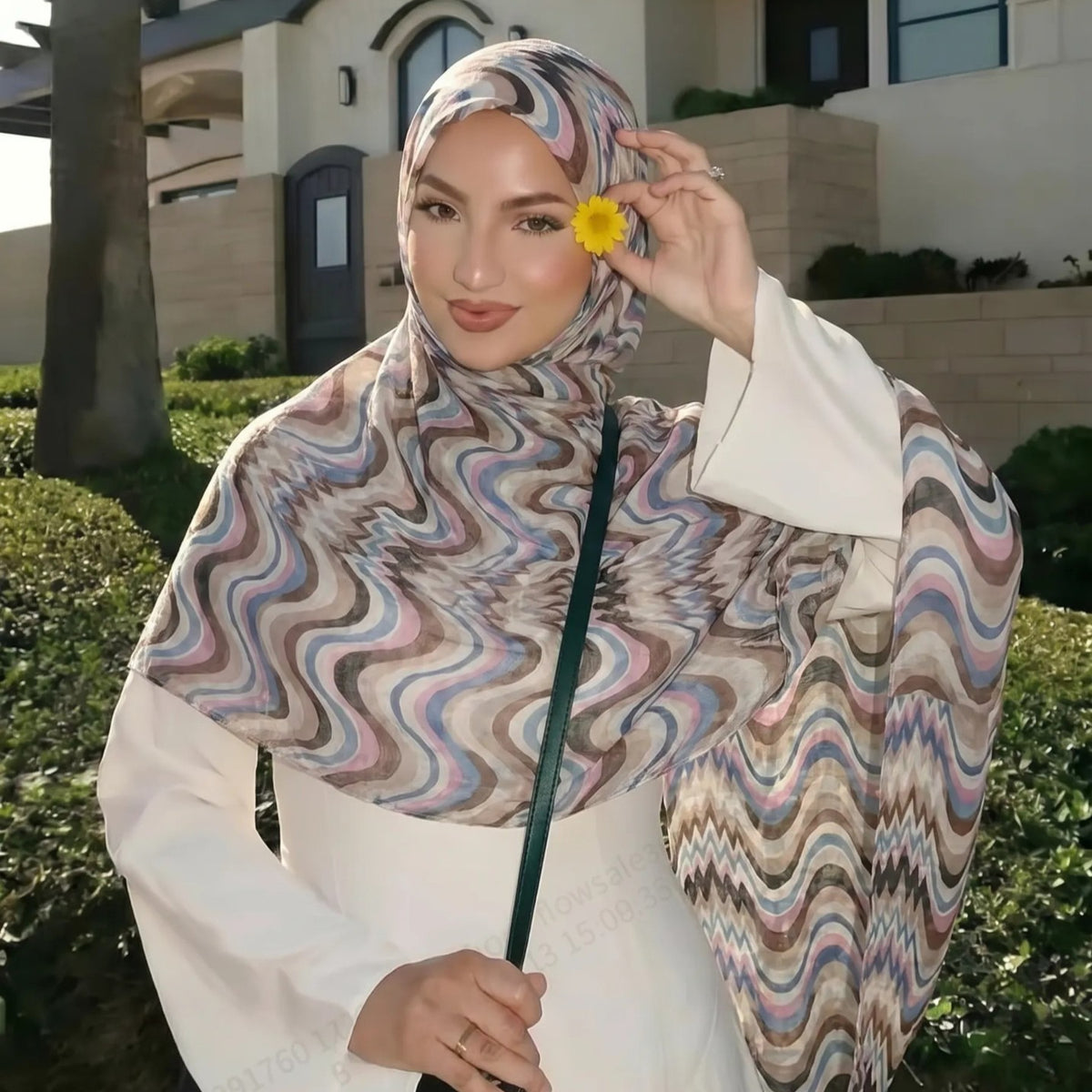 Gradient Wave Print Hijab(MH261)