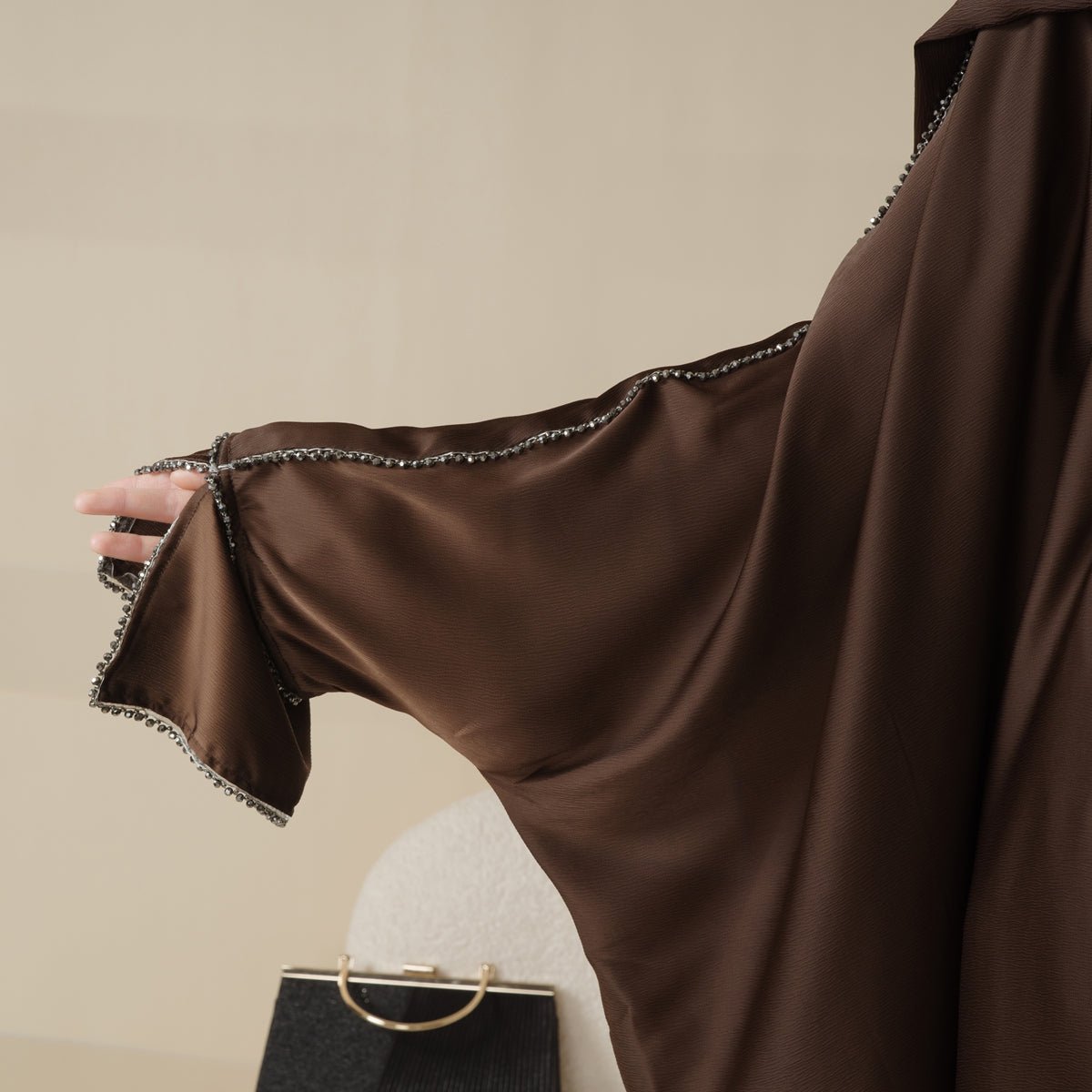Batwing Abaya With Matching Hijab | Batwing Sleeve Abaya (MA041) - Mariam's Collection