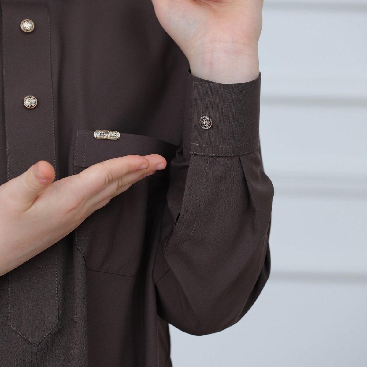 Boys Button - Front Thobe(MKB011) - Mariam's Collection