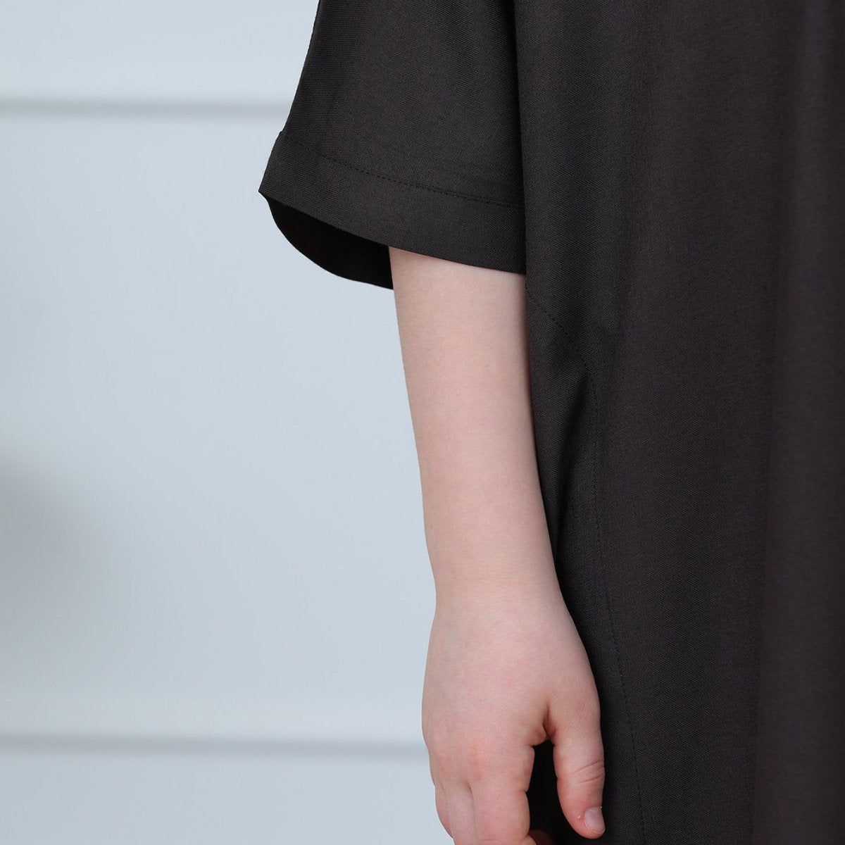 Boys' Embroidered Thobe with Pockets(MKB023) - Mariam's Collection