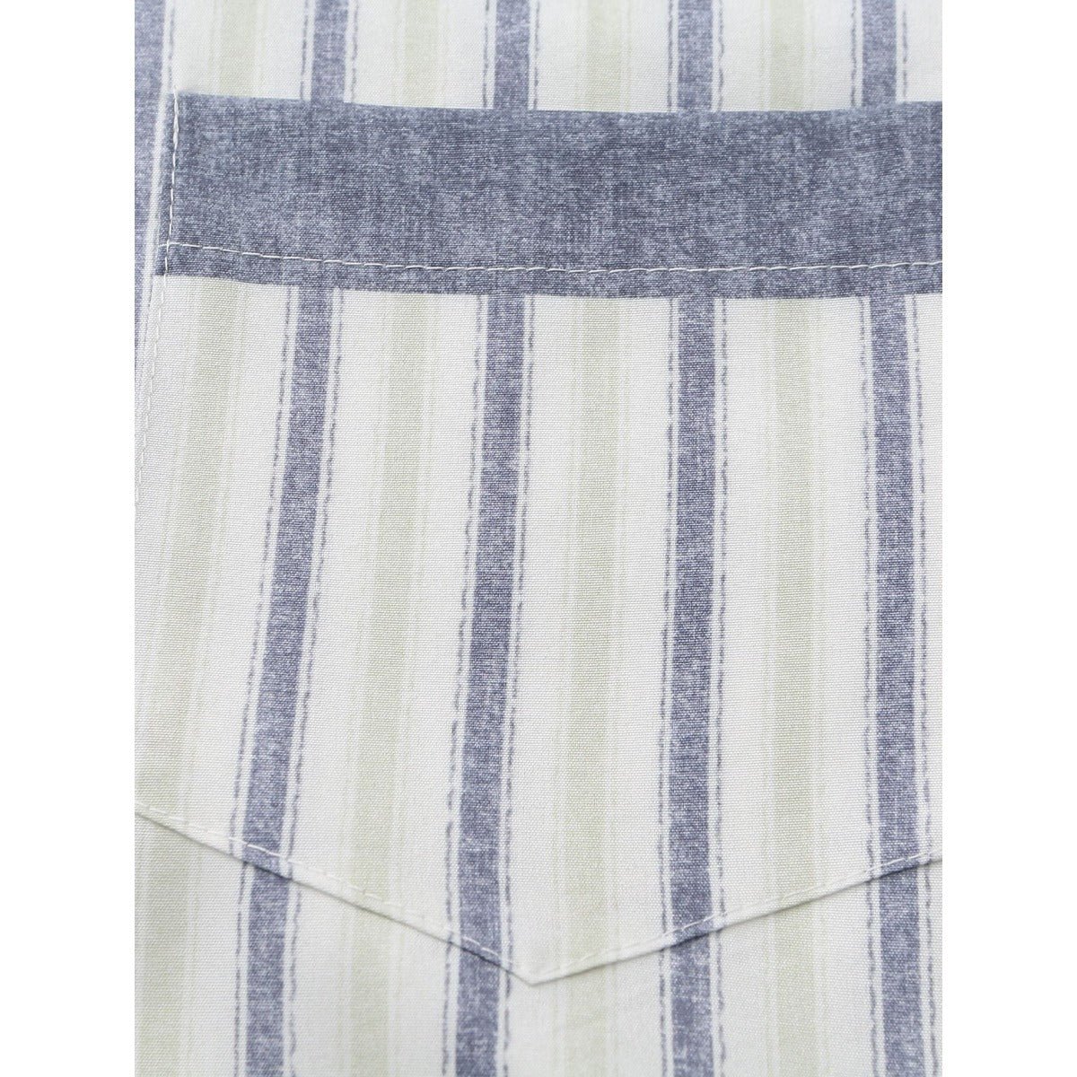 Breathable 3D Digital Print Striped Thobe Men's Loose Fit Short Sleeve Muslim Robe with V - Neck. (MT033) - Mariam's Collection