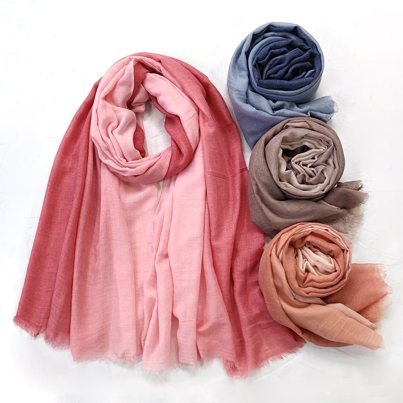 Breathable Gradient Soft Headscarves Hijab (MH161) - Mariam's Collection
