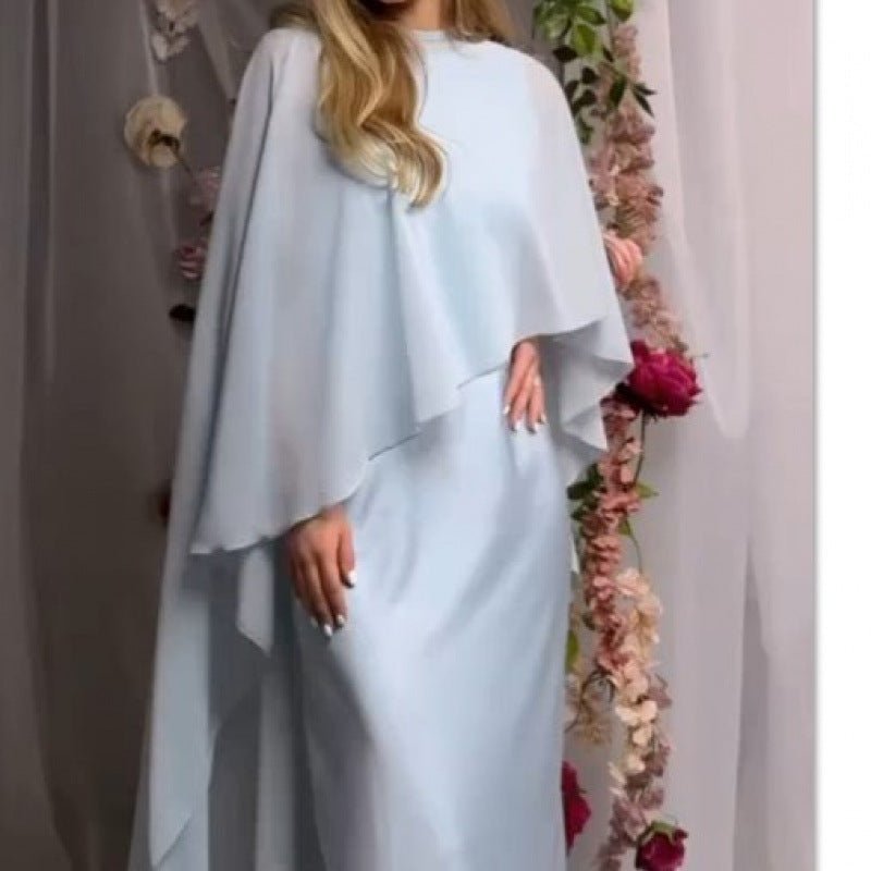 Cape Overlay Abaya Dress(MS320) - Mariam's Collection