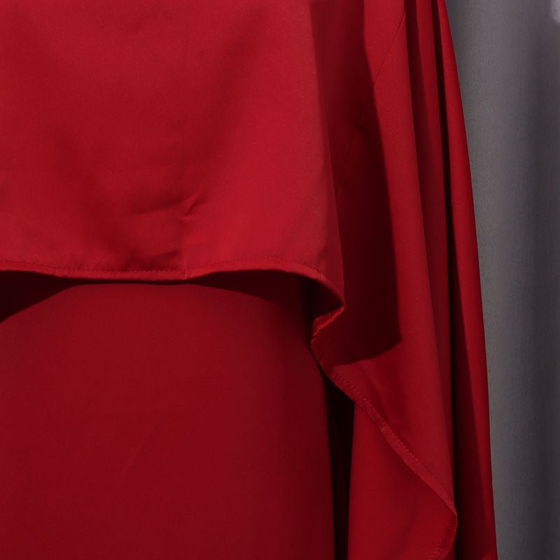 Cape Overlay Dress with Detachable Shawl(MS308) - Mariam's Collection