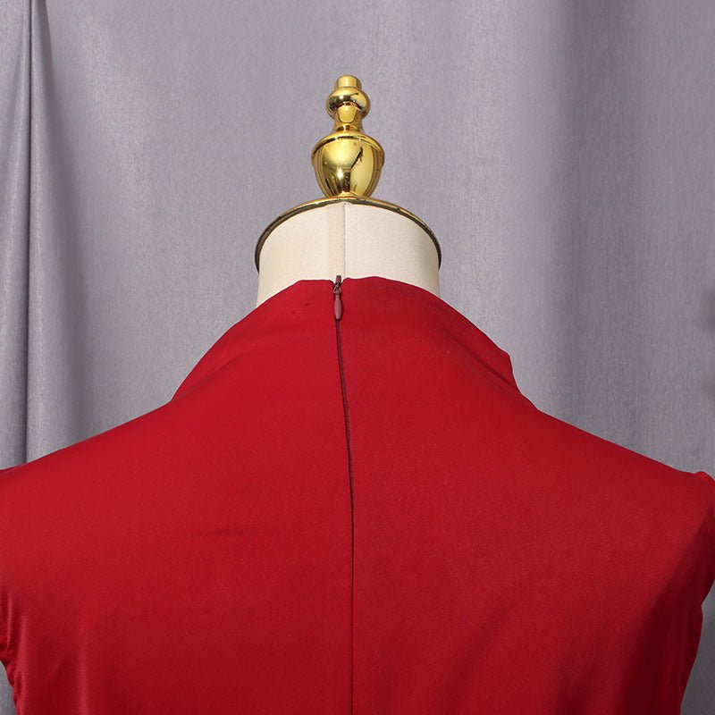 Cape Overlay Dress with Detachable Shawl(MS308) - Mariam's Collection