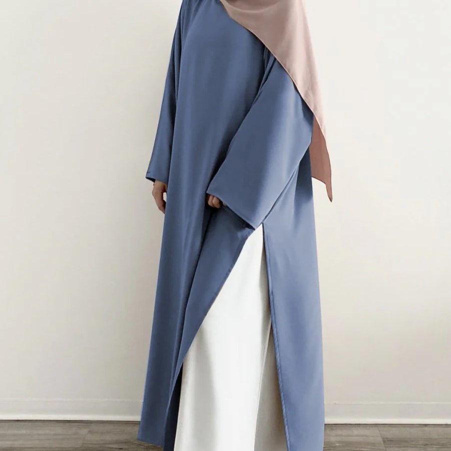 Casual Fashion Slit Abaya (MA063) - Mariam's Collection