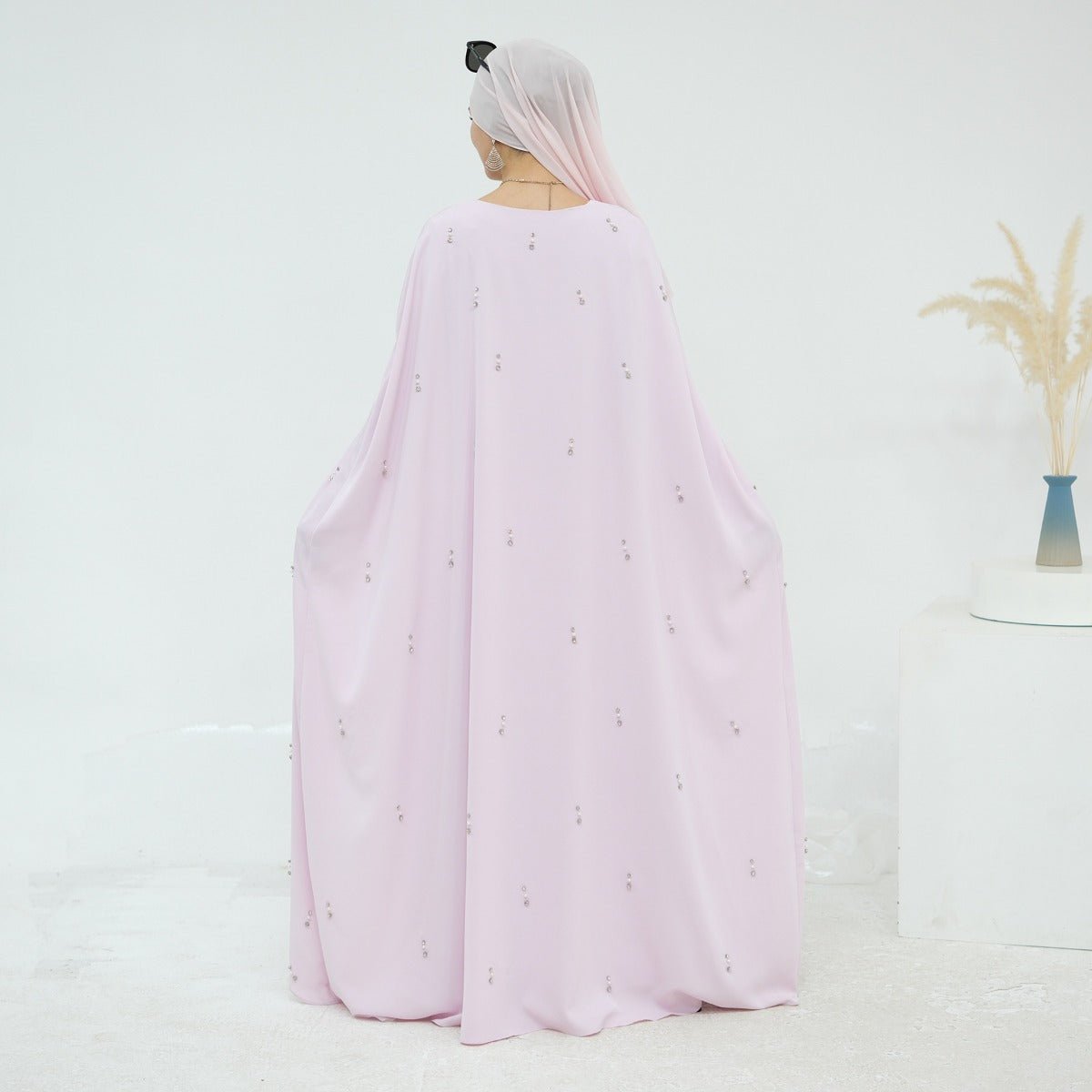 Celestial Beaded Luxury Muslim Abaya Set | Modest Dresses with Beading Detailing (MA266) - Mariam's Collection