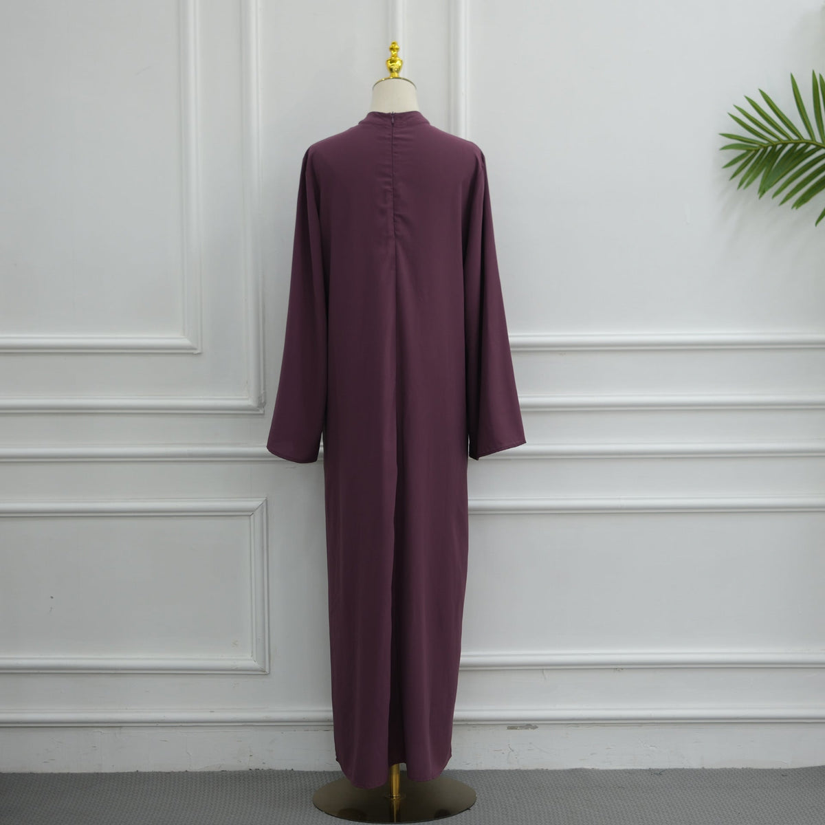 Chinese-Inspired Nida Modest Maxi Dress(MA469) - Mariam's Collection