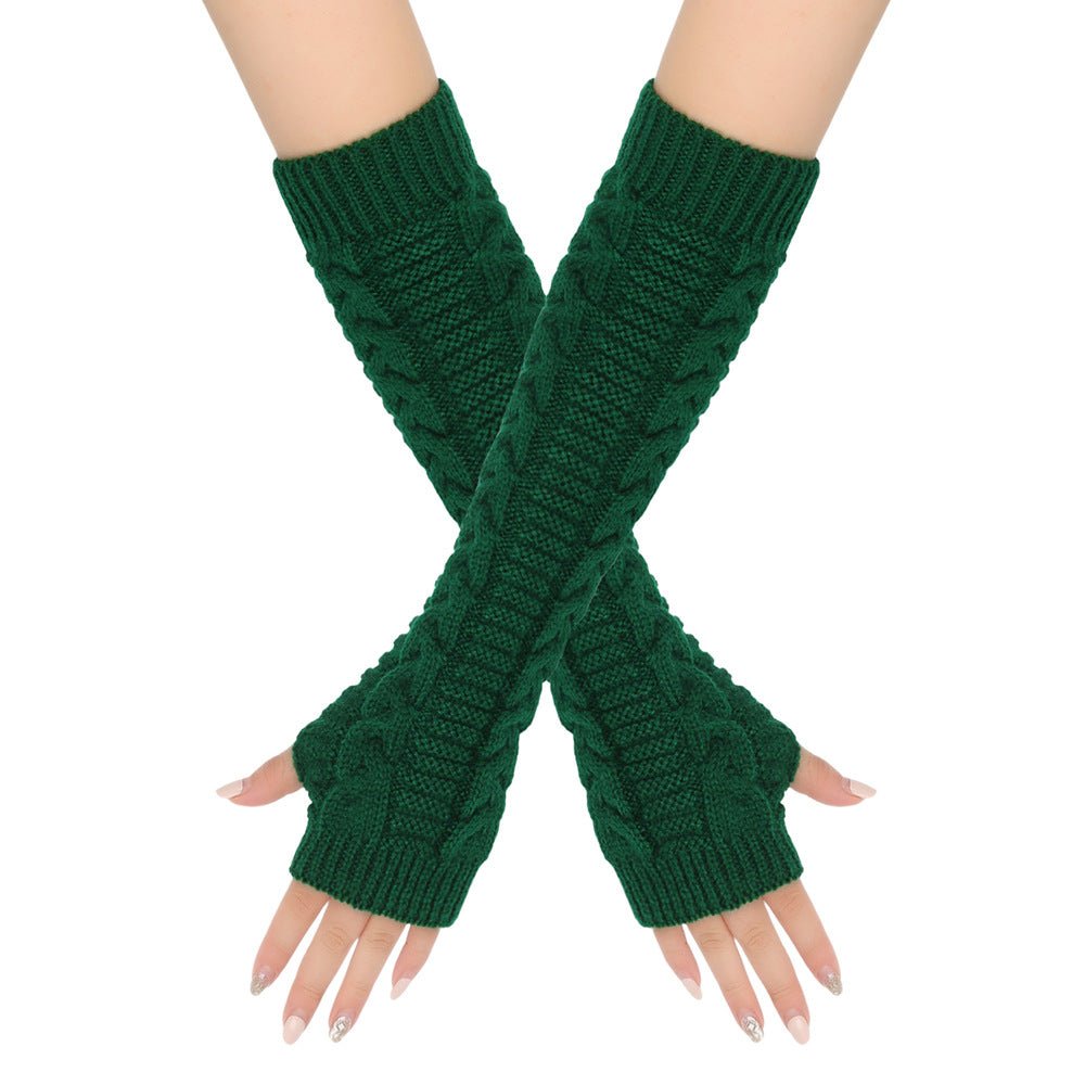 Cozy Warm Cable - Knit Arm Sleeve Covers (MAC310) - Mariam's Collection
