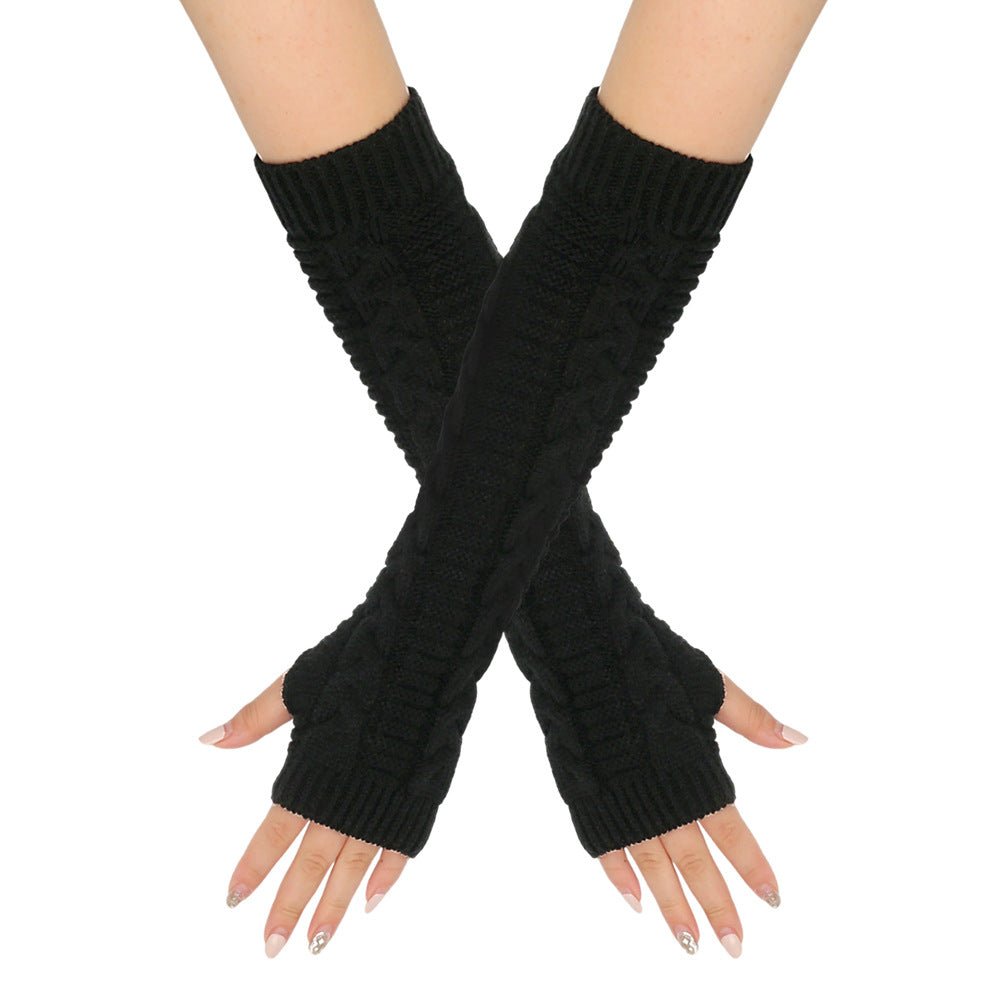 Cozy Warm Cable - Knit Arm Sleeve Covers (MAC310) - Mariam's Collection