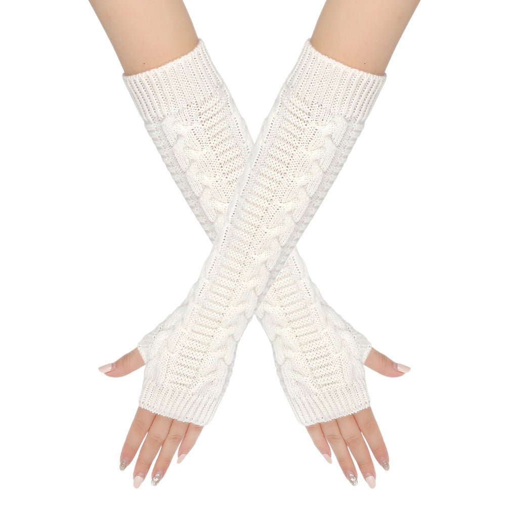 Cozy Warm Cable - Knit Arm Sleeve Covers (MAC310) - Mariam's Collection