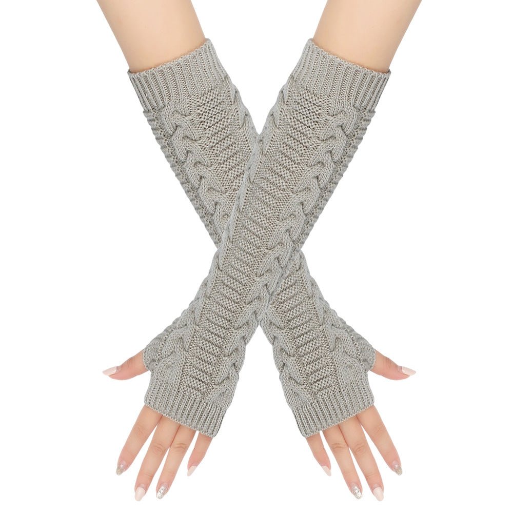 Cozy Warm Cable - Knit Arm Sleeve Covers (MAC310) - Mariam's Collection