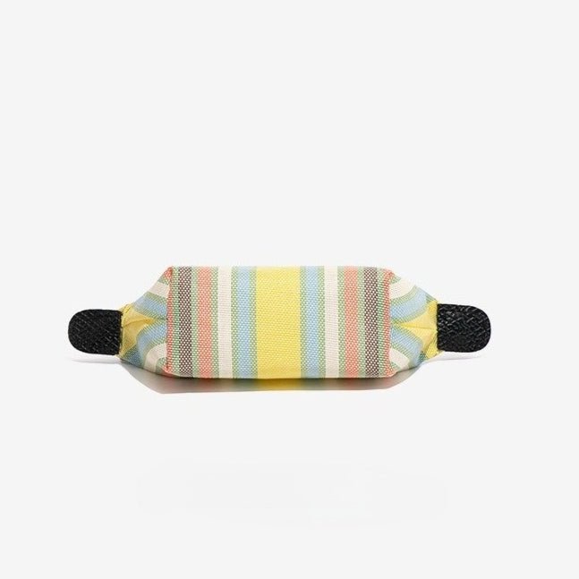 Cream Style Striped Mini Coin Purse & Keychain Pouch(MAC436) - Mariam's Collection