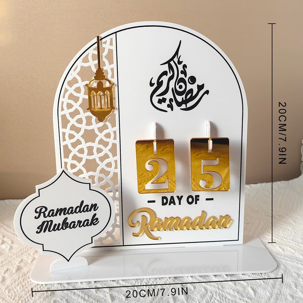Creative Ramadan Countdown Acrylic Ornament (MAC381) - Mariam's Collection