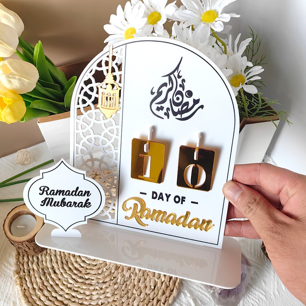 Creative Ramadan Countdown Acrylic Ornament (MAC381) - Mariam's Collection