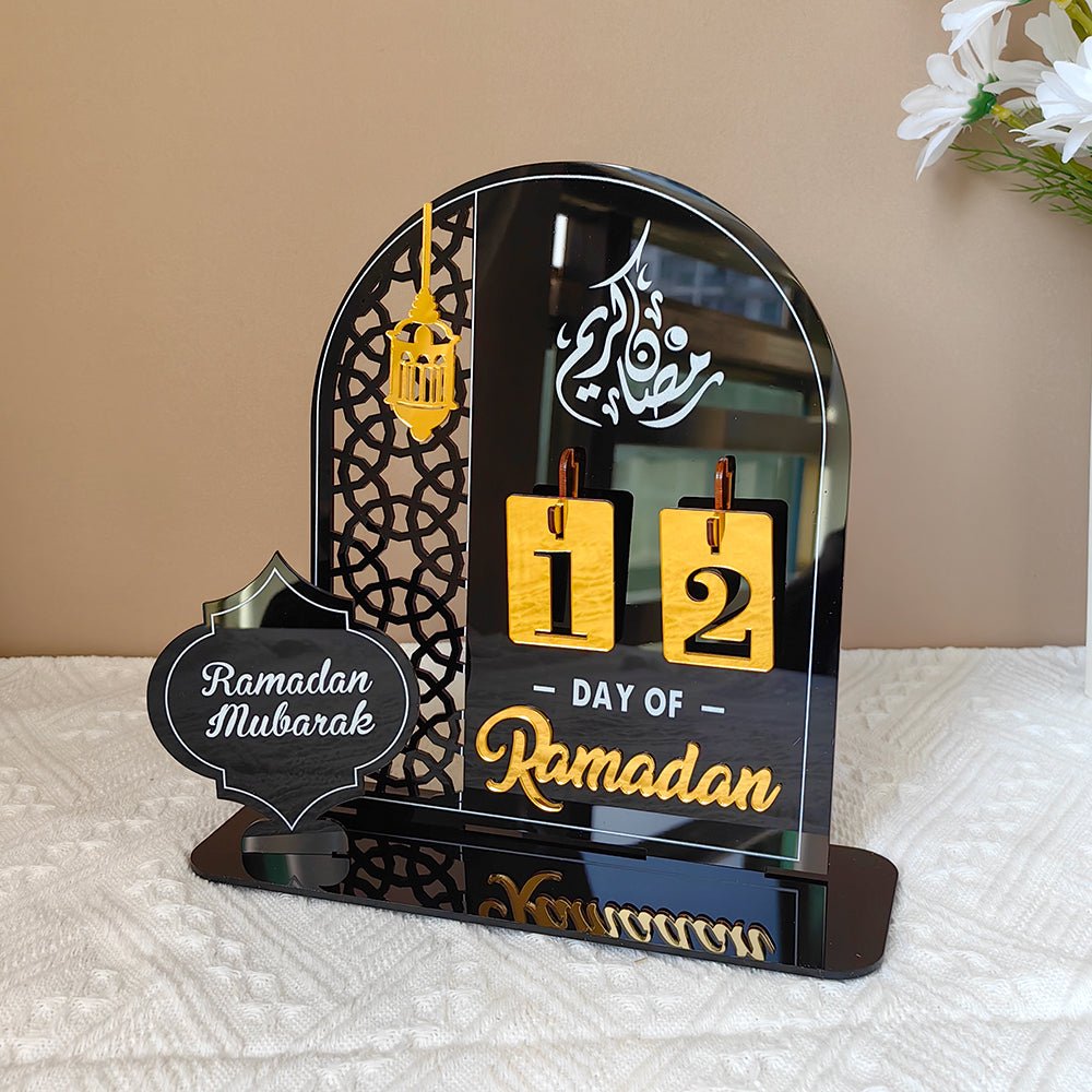 Creative Ramadan Countdown Acrylic Ornament (MAC381) - Mariam's Collection
