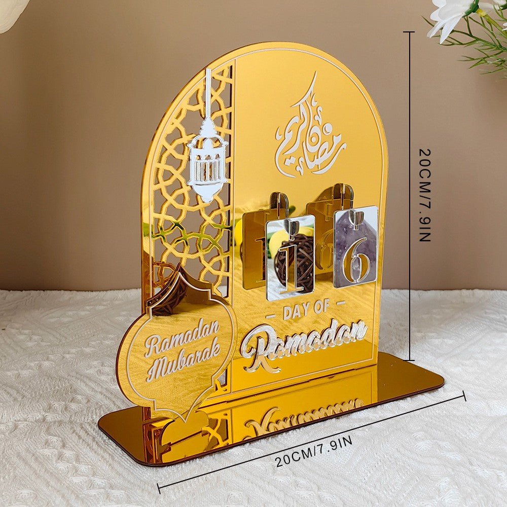 Creative Ramadan Countdown Acrylic Ornament (MAC381) - Mariam's Collection