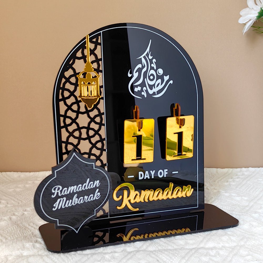 Creative Ramadan Countdown Acrylic Ornament (MAC381) - Mariam's Collection