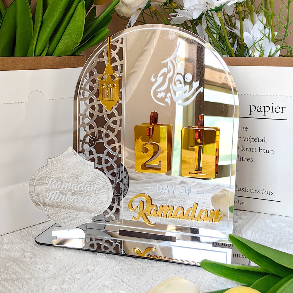 Creative Ramadan Countdown Acrylic Ornament (MAC381) - Mariam's Collection