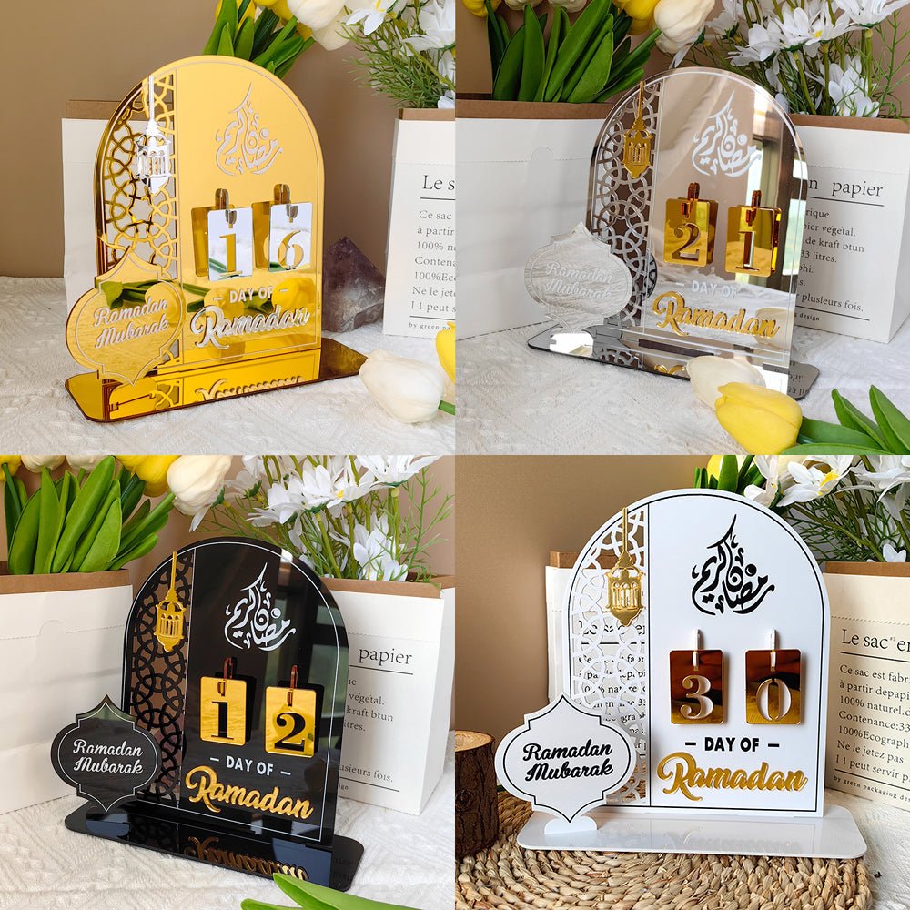 Creative Ramadan Countdown Acrylic Ornament (MAC381) - Mariam's Collection
