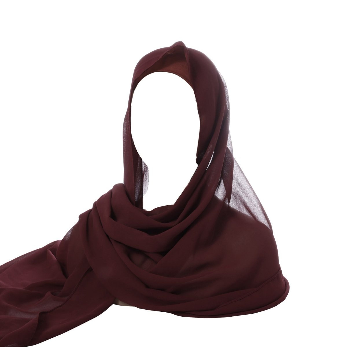 Crinkle Chiffon Hijab Set(MH210) - Mariam's Collection