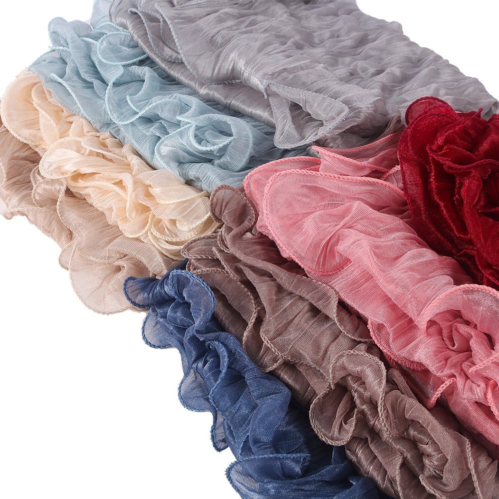 Crinkle Shimmer Hijab(MH228) - Mariam's Collection