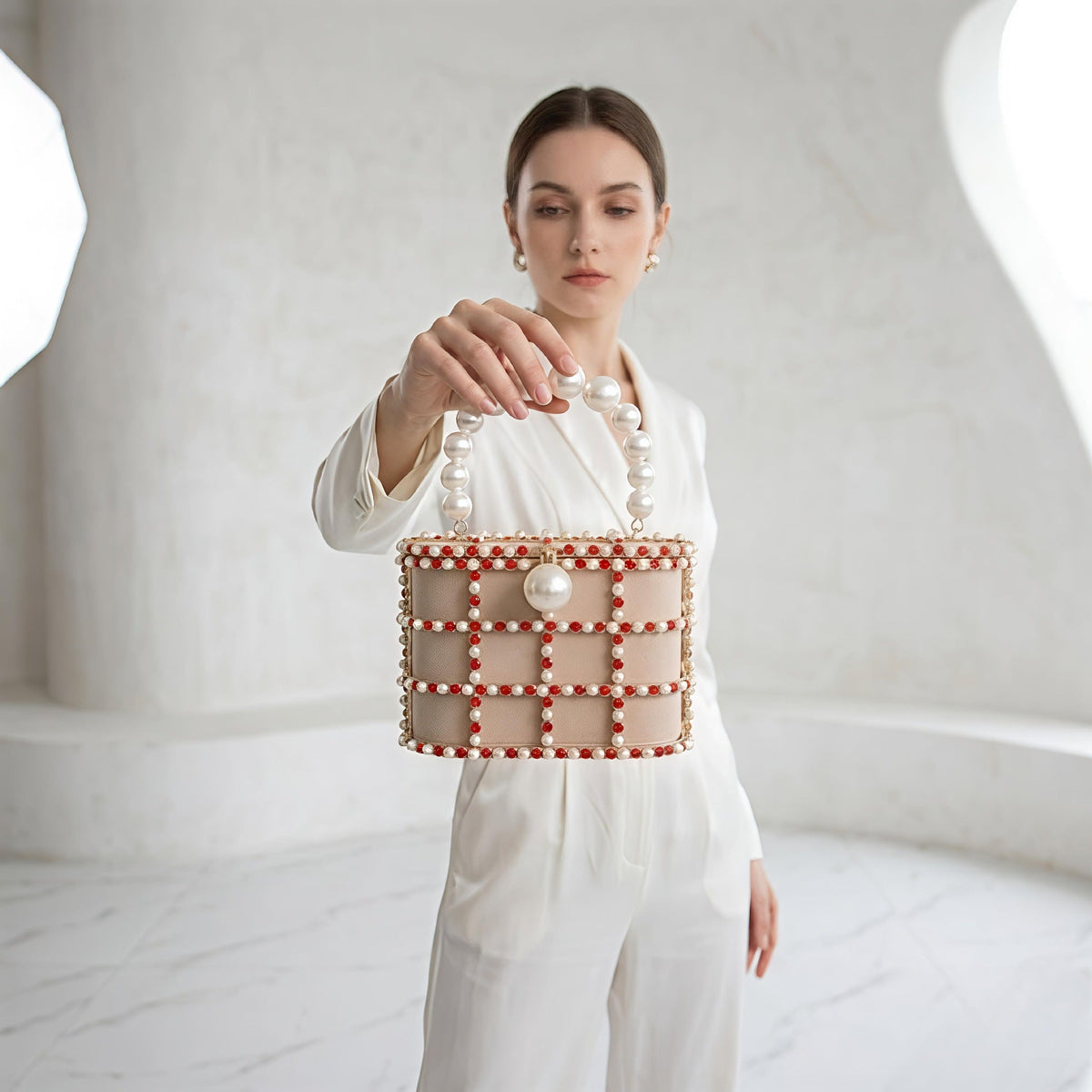 Crystal Birdcage Evening Bag(MAC485) - Mariam's Collection