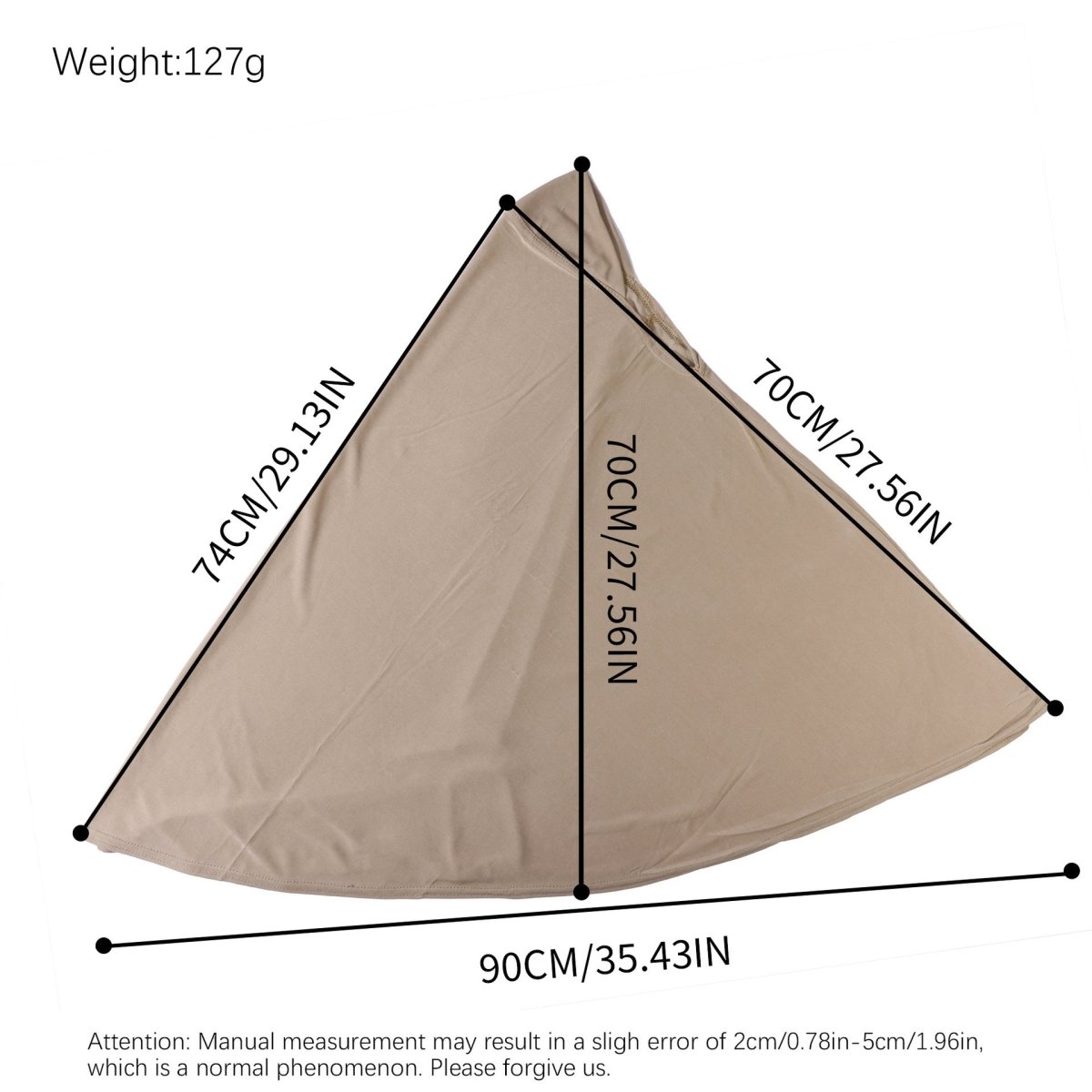 Crystal Linen Round Edge Khimar Hijab(MK028) - Mariam's Collection