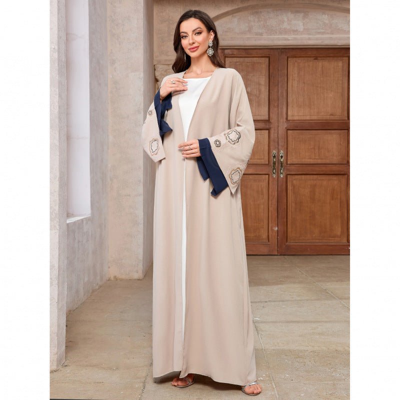 Desert Mirage Cardigan Set | Modest Muslim Luxury Batwing Sleeve Abaya. (MOA182) - Mariam's Collection