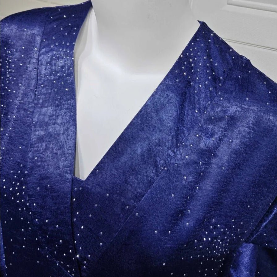 Diamond Embellished Starry Night Abaya | Luxurious Sparkly Maxi Dress (MA287) - Mariam's Collection